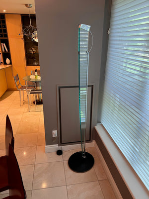 Naos Terra' Glass Floor Lamp by Carlo Forcolini for Nemo Italianaluce, 1980's