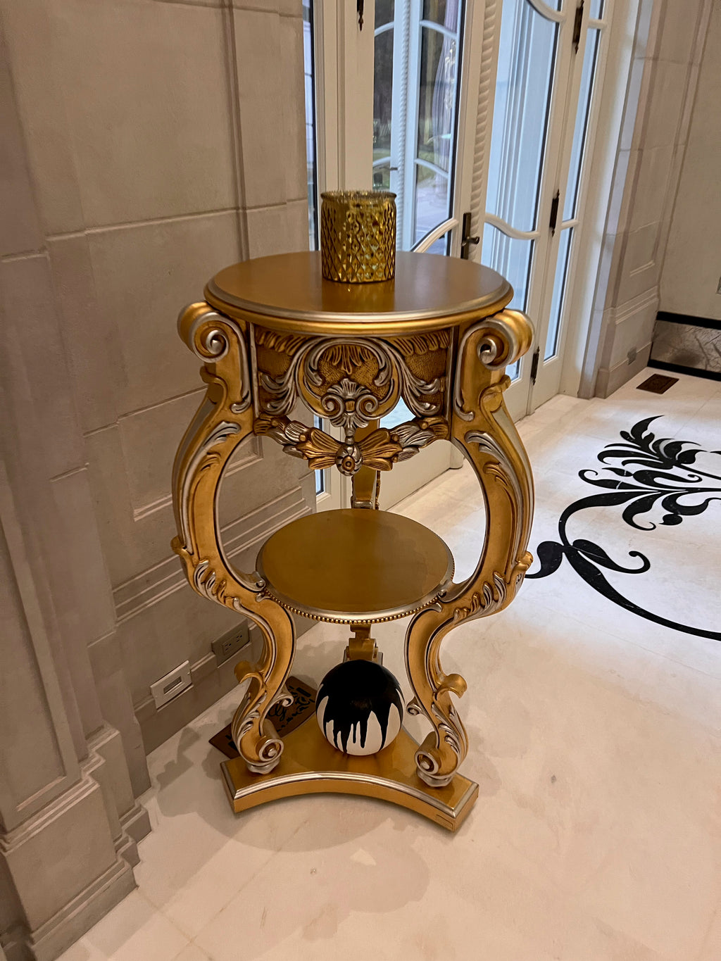 'Scappini & C' Classic Furniture Large Gold Pedestal (*2 available- sold individually- select quantity)