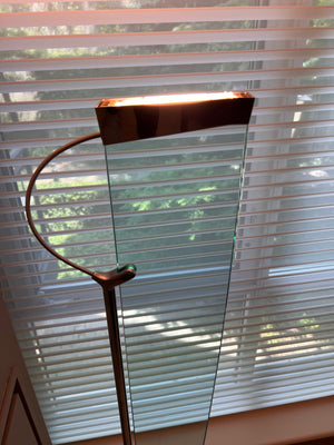 Naos Terra' Glass Floor Lamp by Carlo Forcolini for Nemo Italianaluce, 1980's
