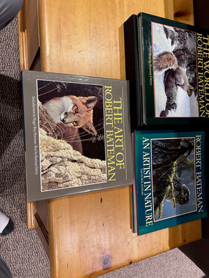 3 Robert Bateman Hardcover Books