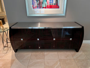Wiggers Custom Furniture 'Adolphus' Buffet' with Stainless Steel Top, Designed by Mitchell Pickard