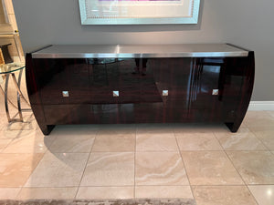 Wiggers Custom Furniture 'Adolphus' Buffet' with Stainless Steel Top, Designed by Mitchell Pickard