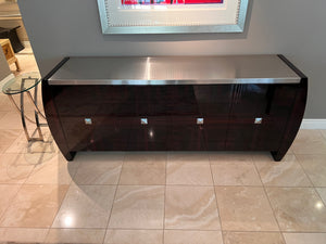 Wiggers Custom Furniture 'Adolphus' Buffet' with Stainless Steel Top, Designed by Mitchell Pickard