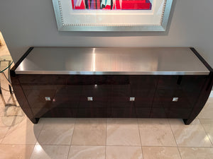 Wiggers Custom Furniture 'Adolphus' Buffet' with Stainless Steel Top, Designed by Mitchell Pickard