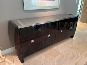 Wiggers Custom Furniture 'Adolphus' Buffet' with Stainless Steel Top, Designed by Mitchell Pickard