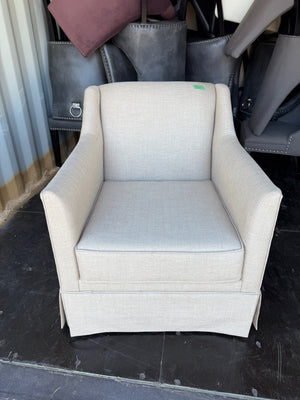 Beige Upholstered Armchair