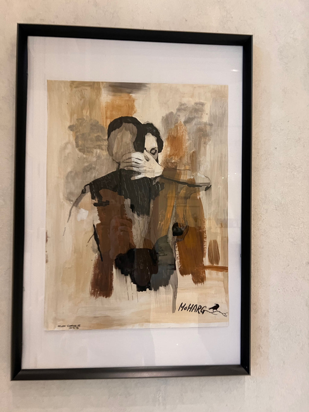 Mixed Media Painting by Joe McHarg titled 'Slow Dance 3'
