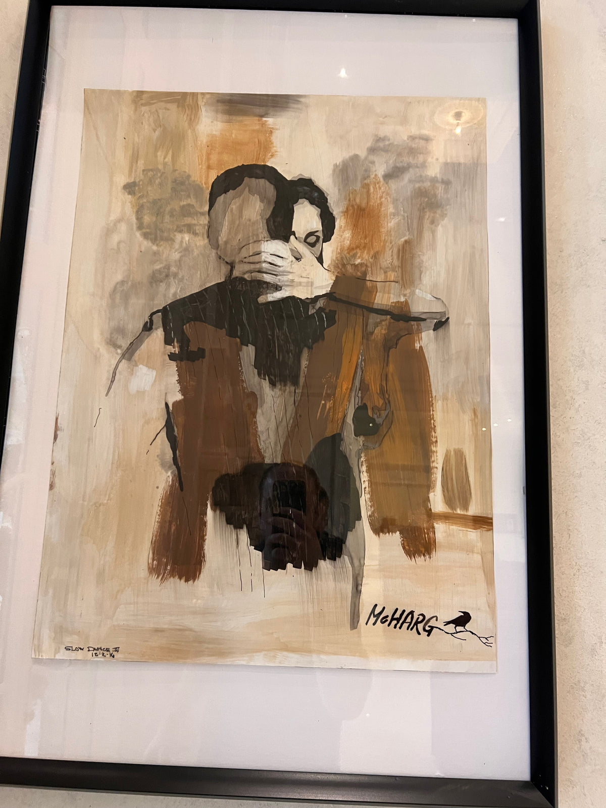 Mixed Media Painting by Joe McHarg titled 'Slow Dance 3'