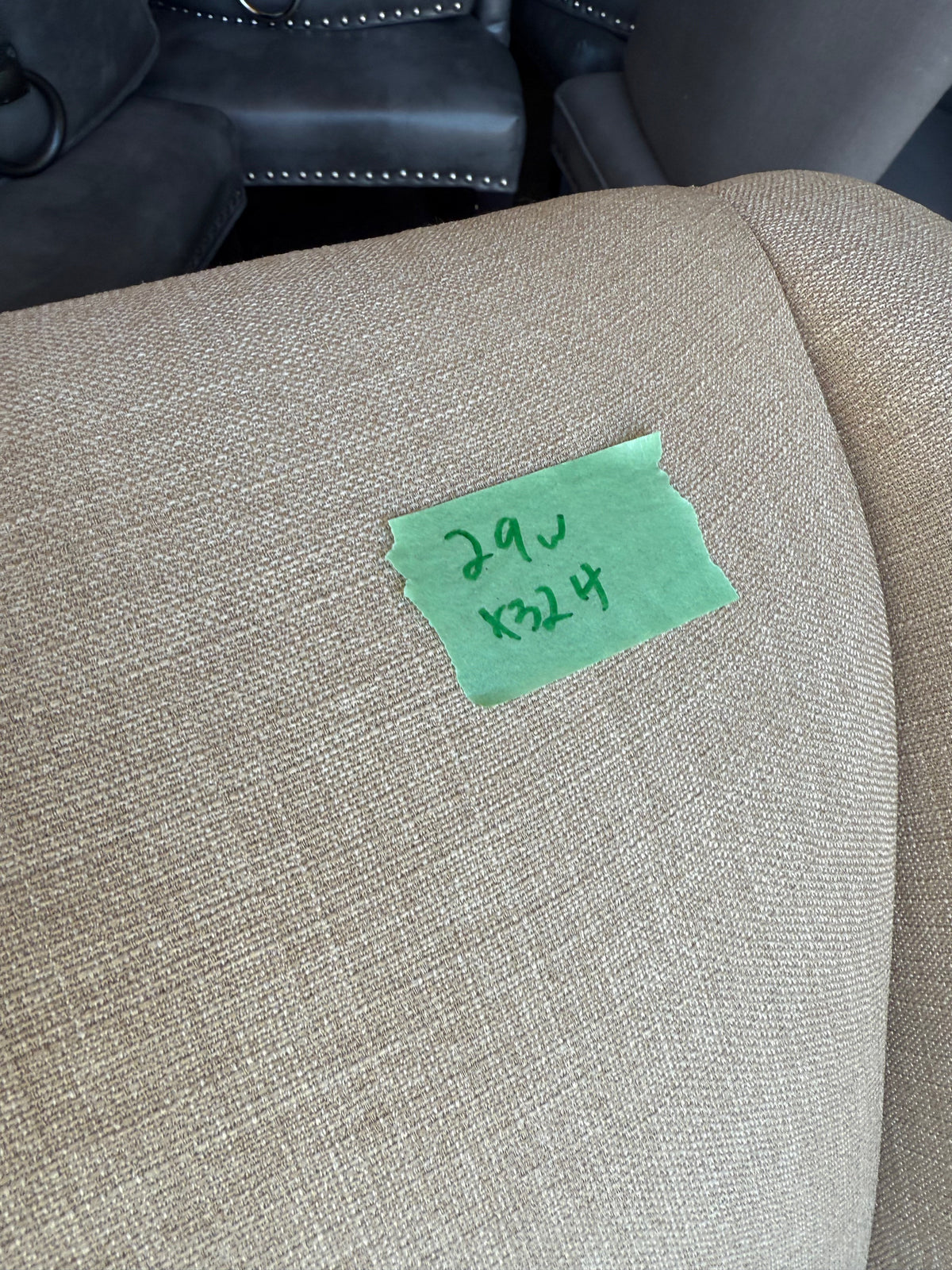 Beige Upholstered Armchair