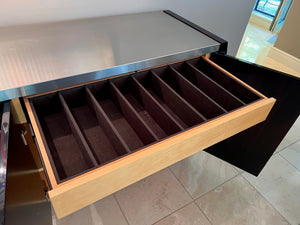 Wiggers Custom Furniture 'Adolphus' Buffet' with Stainless Steel Top, Designed by Mitchell Pickard