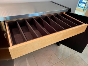 Wiggers Custom Furniture 'Adolphus' Buffet' with Stainless Steel Top, Designed by Mitchell Pickard