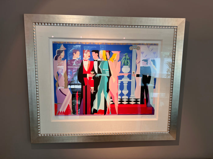 Giancarlo Impiglia 'Night People I' Limited Edition Signed & Numbered Serigraph 139/175, 1984 (COA Included)
