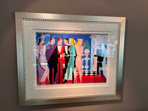 Giancarlo Impiglia 'Night People I' Limited Edition Signed & Numbered Serigraph 139/175, 1984 (COA Included)
