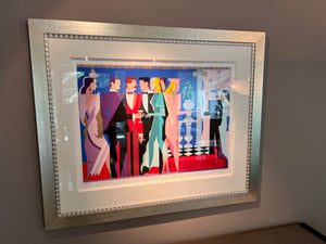 Giancarlo Impiglia 'Night People I' Limited Edition Signed & Numbered Serigraph 139/175, 1984 (COA Included)