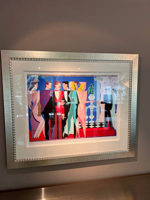Giancarlo Impiglia 'Night People I' Limited Edition Signed & Numbered Serigraph 139/175, 1984 (COA Included)