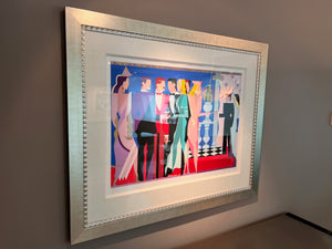 Giancarlo Impiglia 'Night People I' Limited Edition Signed & Numbered Serigraph 139/175, 1984 (COA Included)