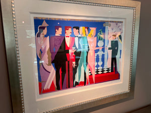 Giancarlo Impiglia 'Night People I' Limited Edition Signed & Numbered Serigraph 139/175, 1984 (COA Included)