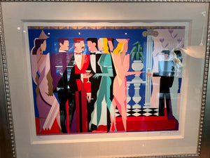 Giancarlo Impiglia 'Night People I' Limited Edition Signed & Numbered Serigraph 139/175, 1984 (COA Included)