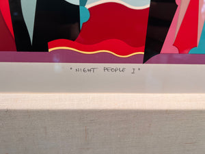 Giancarlo Impiglia 'Night People I' Limited Edition Signed & Numbered Serigraph 139/175, 1984 (COA Included)