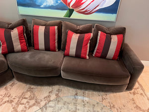 Modern Designer Custom Sofa in Dark Grey/Charcoal