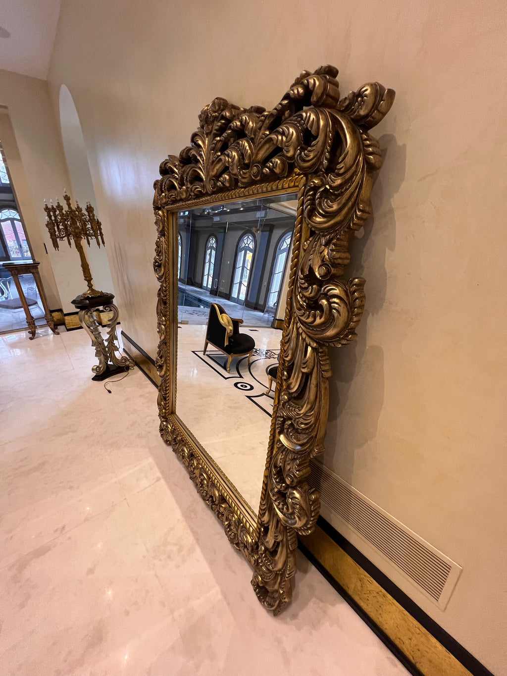 Large Ornate Gold Resin Mirror- 7ft x 5.75ft