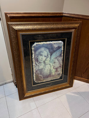 Hand Painted Fresco by Gerardo Colacci Titled Melody of Angels