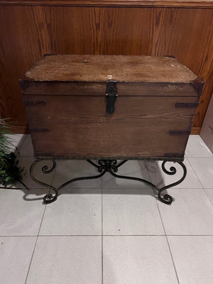 Wood Trunk on Stand