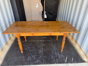Pine Wood Farmhouse Dining Table
