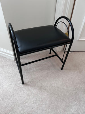 Small Black Vintage Bench