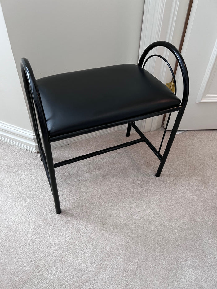 Small Black Vintage Bench