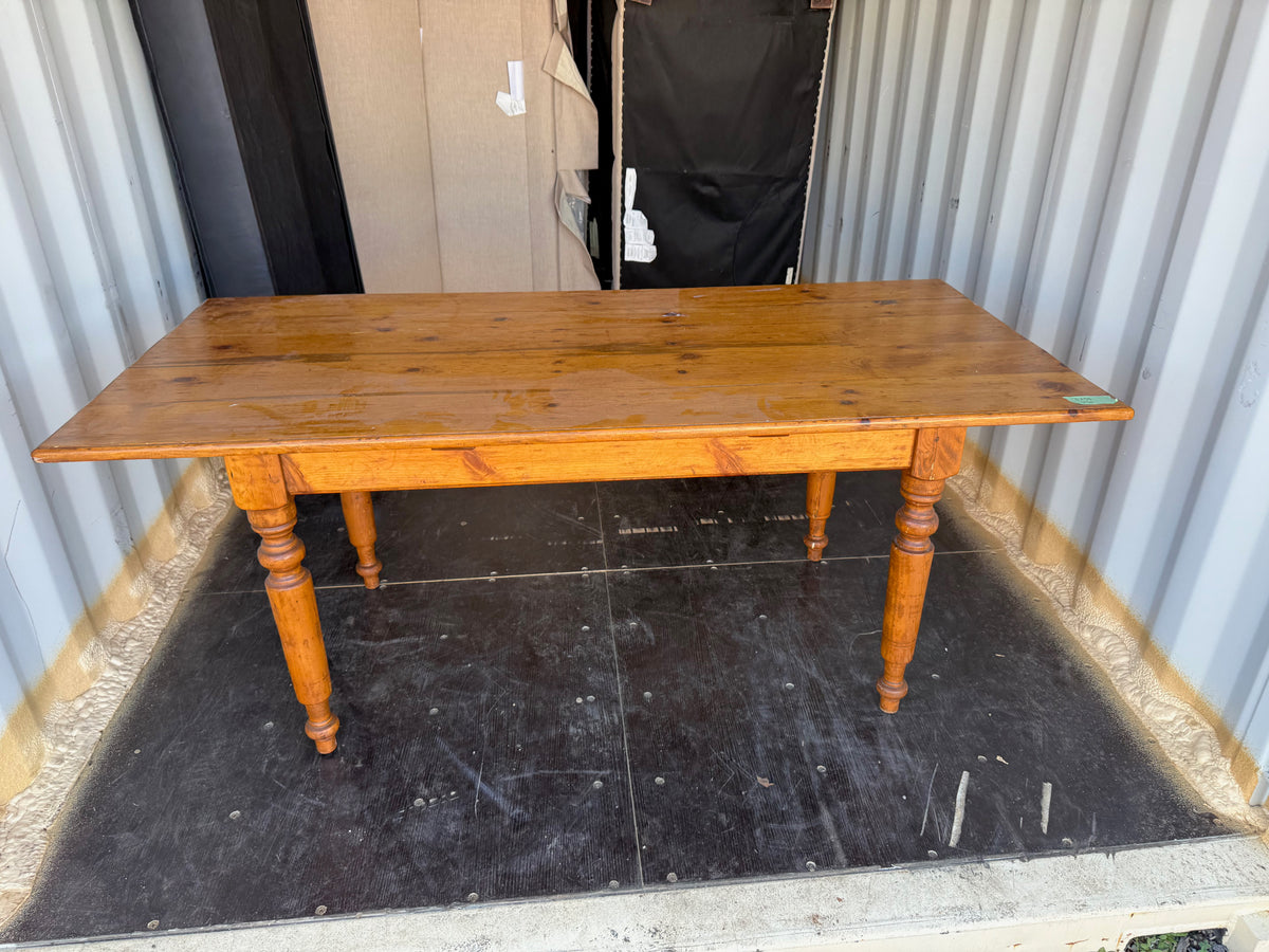 Pine Wood Farmhouse Dining Table
