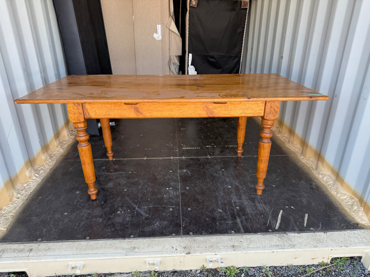 Pine Wood Farmhouse Dining Table