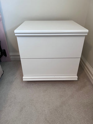 Morigeau White Nightstand