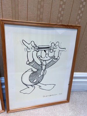 4 Vintage Walt Disney silkscreen lithographs- Published by The Art Group Limited London England
