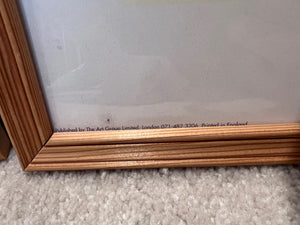 4 Vintage Walt Disney silkscreen lithographs- Published by The Art Group Limited London England
