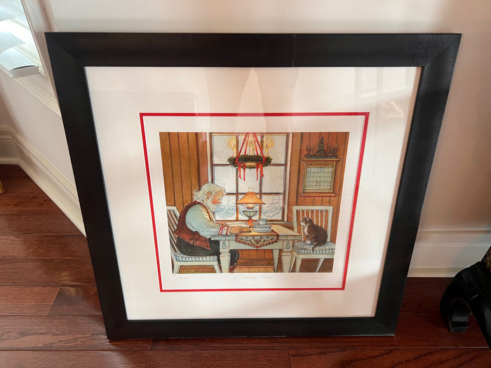 Trisha Romance 'A Christmas Prayer' 12/1250 Giclee Fine Art Print (COA Included)