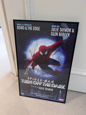 Spider-man turn off the dark Signed Broadway Poster