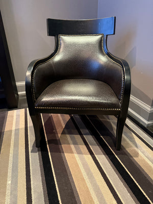 100% Leather Accent Chair