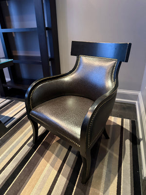 100% Leather Accent Chair