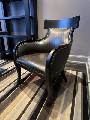 100% Leather Accent Chair