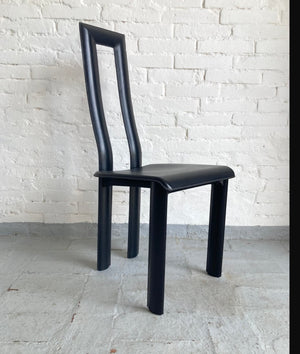 Set of 8 Vintage Regia Dining Chairs by Antonello Mosca for Ycami Collection, 1980s