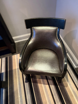 100% Leather Accent Chair