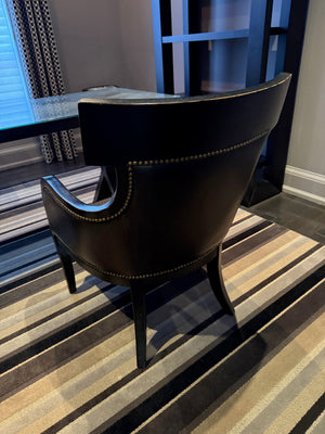 100% Leather Accent Chair