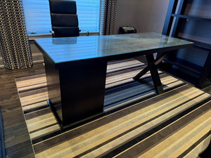 Office Desk with Glass Top