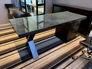 Office Desk with Glass Top