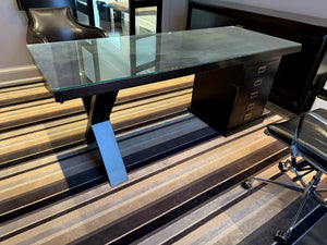Office Desk with Glass Top