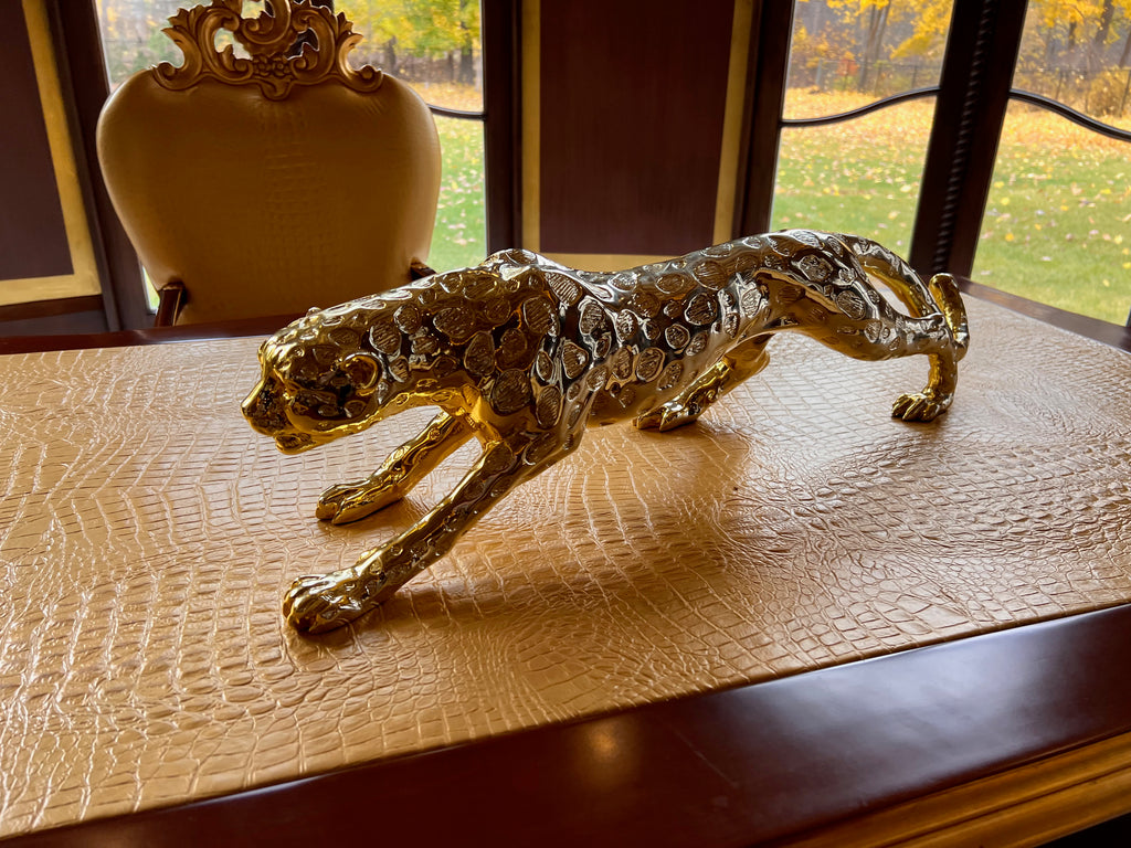 Gold Leopard Decor