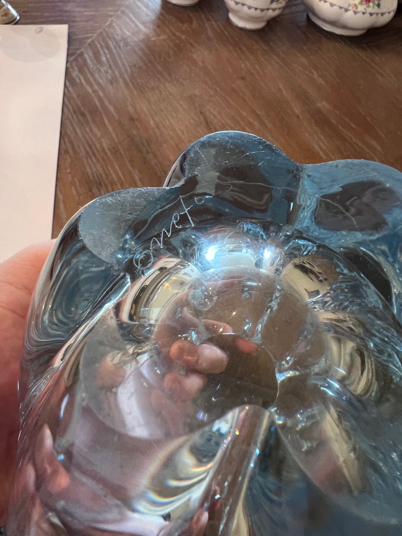 Vintage ORREFORS Blue Glass Vase STELLA POLARIS, design by Vintage ORREFORS Blue Glass Vase STELLA POLARIS, design by