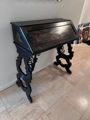 Antique Chinoiserie 'bureau de pente' Writing Desk
