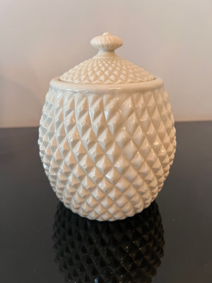 Belleek Ireland Biscuit Jar, 6.5"H